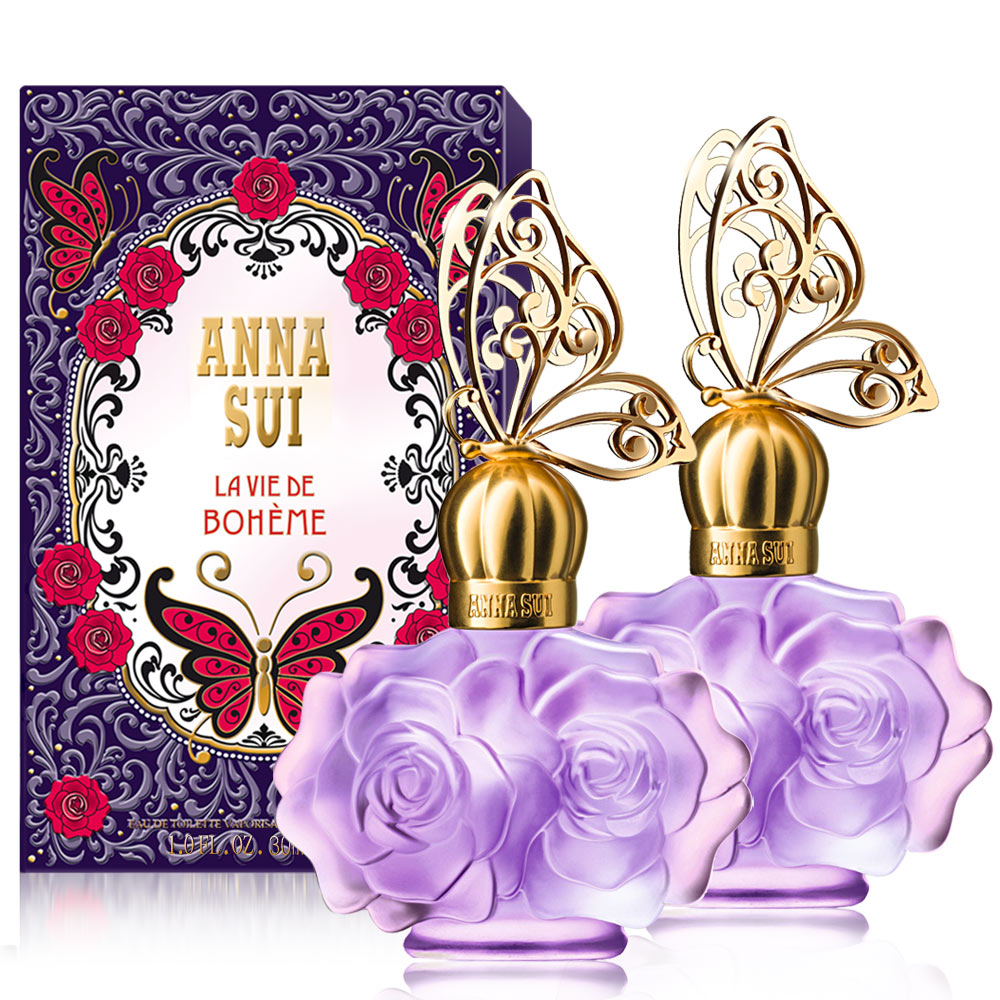 ANNA SUI安娜蘇 紫蝶戀女性淡香水30ml*2