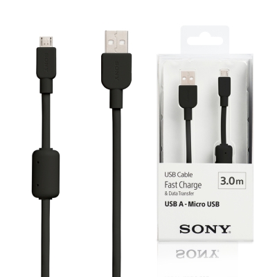 SONY microUSB 高速傳輸充電線(3M)