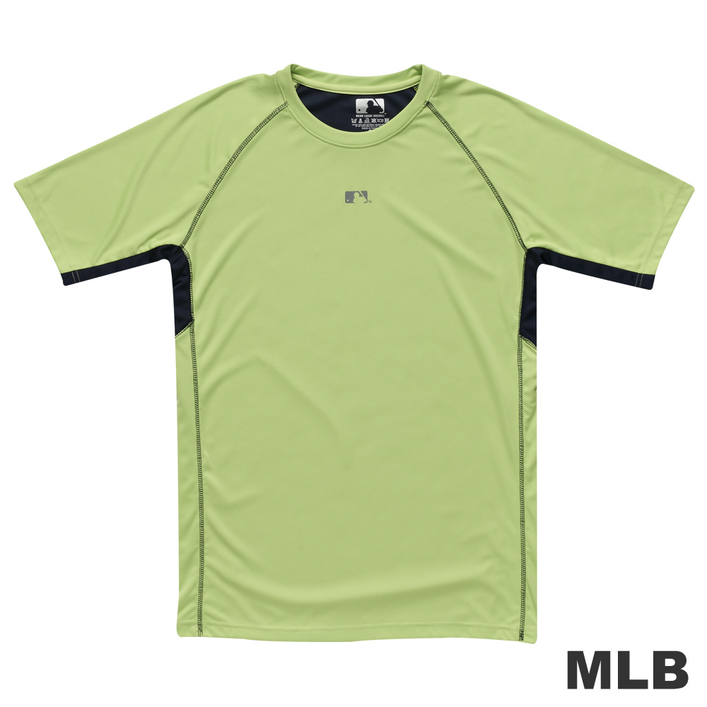 MLB-美國職棒大聯盟反光圓領快排拉克蘭T恤-淺綠(男)