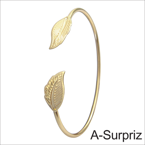 A-Surpriz 秋葉童話造型開口手環(金色)