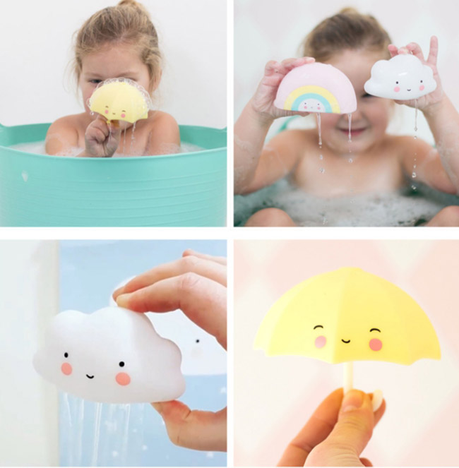 A Little Lovely Company 荷蘭 造型洗澡玩具 粉紅彩虹款