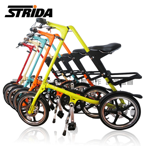 STRiDA 速立達 16吋LT折疊碟剎單車(三角形單車)-芥末黃