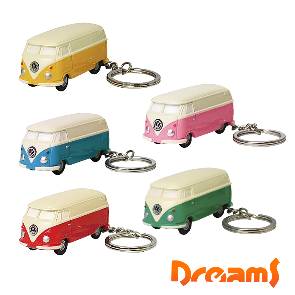 日本 Dreams VW福斯授權LED小巴士鑰匙圈