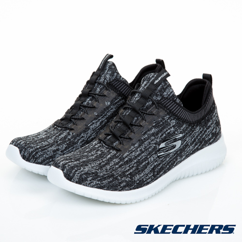 SKECHERS (女)運動系列 ULTRA FLEX-12831BKGY