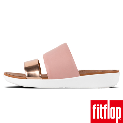 FitFlop DELTA SLIDE SANDALS-粉/金