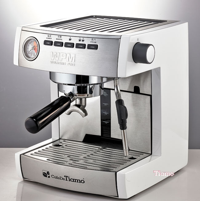 Tiamo WPM KD-135B 義式半自動咖啡機-白色(HG0964W)