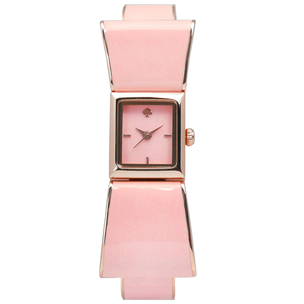 kate spade Kenmare優雅甜美蝴蝶結造型不鏽鋼手錶-粉x玫瑰金框/16mm | 其他美系品牌| Yahoo奇摩購物中心