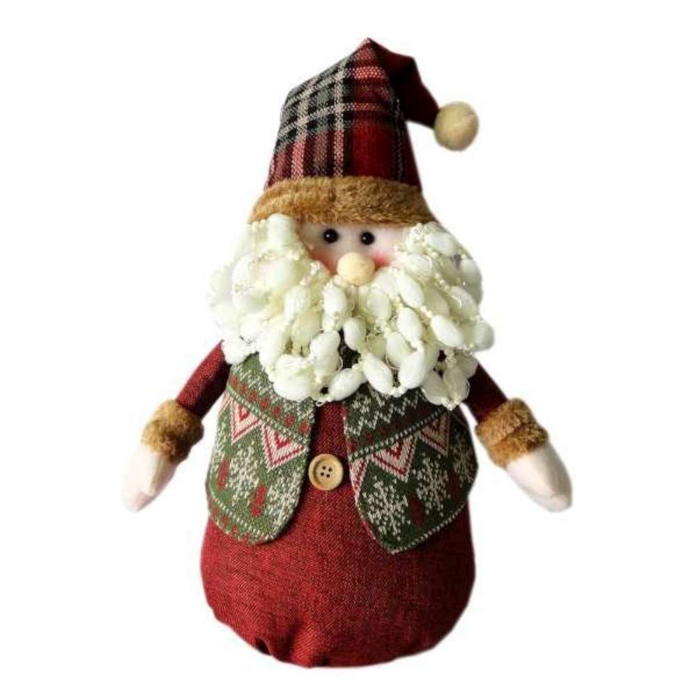 交換禮物-紅帽聖誕老公公布偶擺飾