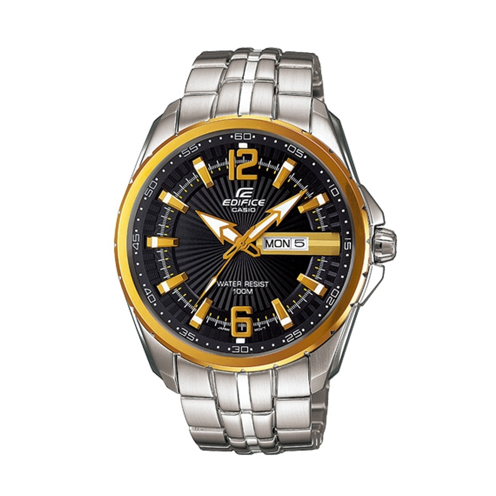 EDIFICE 大錶面前衛新品味腕錶(EF-131D-1A9)-金框/45mm