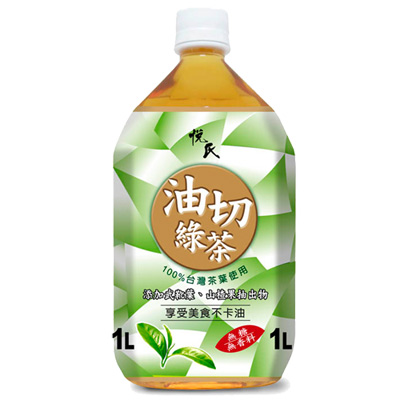 《悅氏》油切綠茶1000ml (15入/箱)