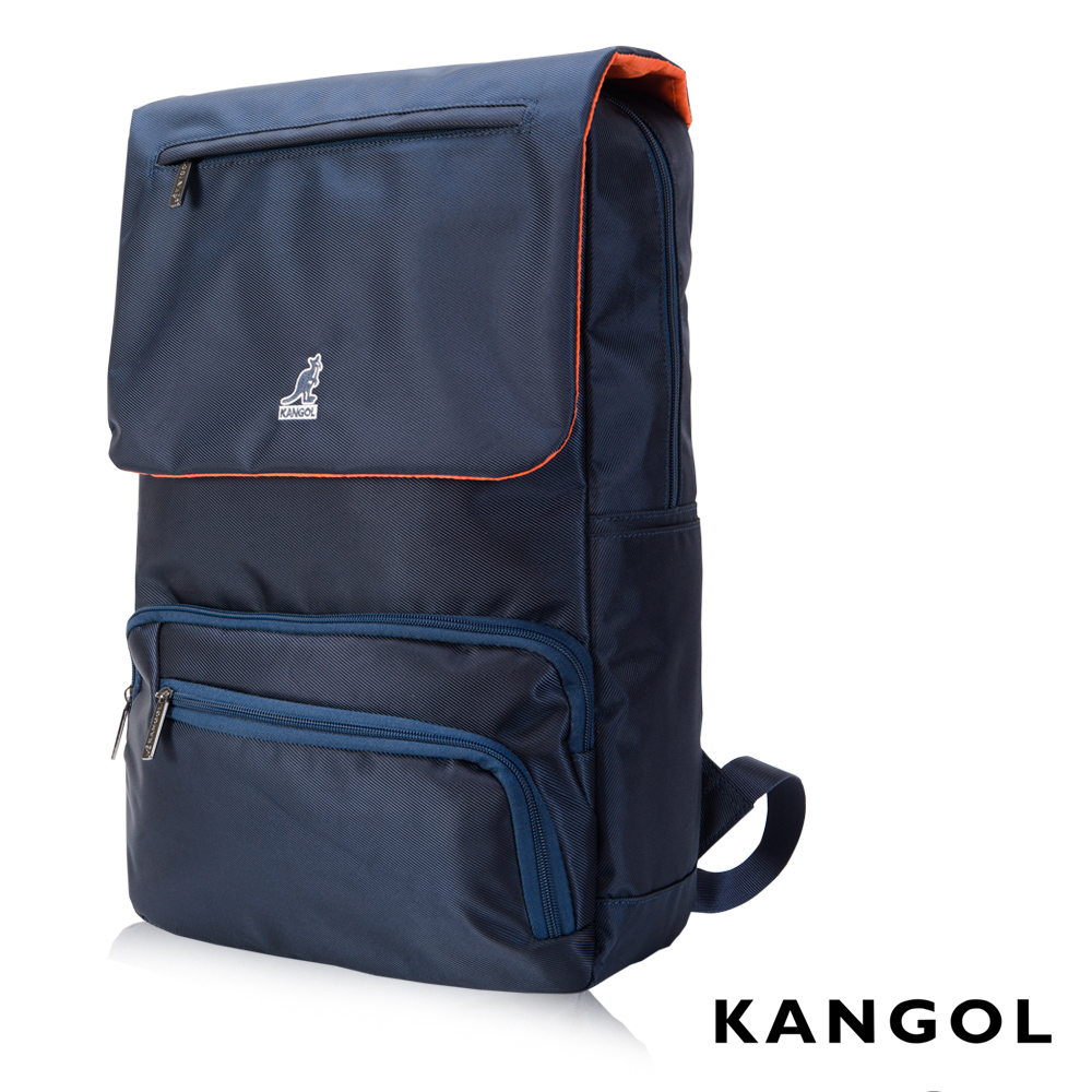 福利品 KANGOL英式時尚登山機能後背包-藍色