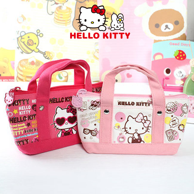 HELLO KITTY手提拉鍊收納包 外出包