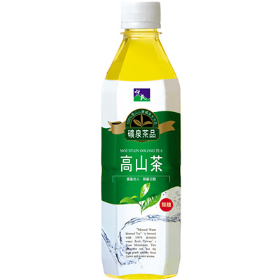 悅氏《礦泉茶品》高山茶-無糖 500ml (24瓶/箱)