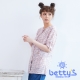 betty’s貝蒂思　圓領復古印花七分袖長版襯衫(淡粉色) product thumbnail 1