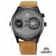 ORIENT 東方錶 DUAL系列 雙時鏤空造型腕錶- 咖啡色/43mm product thumbnail 1