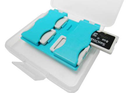馬卡龍8片裝microSD卡專用收納盒(四色)