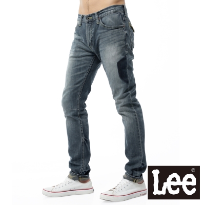 Lee 101+牛仔褲 709 低腰合身小直筒-男款(中古淺藍)