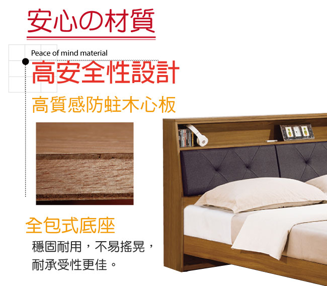 床頭箱 雙人加大6尺 特伊被櫥式床頭 品家居