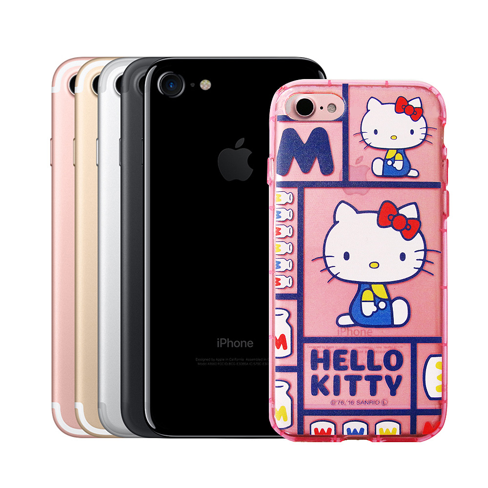 三麗鷗Hello Kitty貓 iPhone 8/iPhone 7 夢幻防震空壓殼(KT經典)
