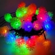 聖誕燈裝飾燈LED50燈松果燈造型燈(彩光黑線)(插電式/附控制器跳機) product thumbnail 1