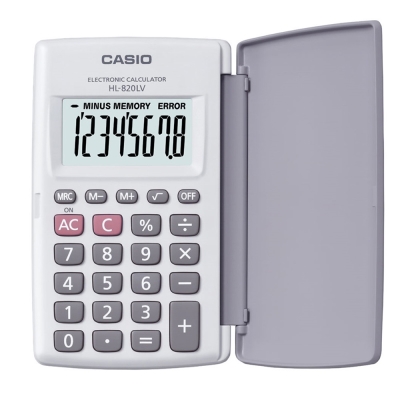 casio 8位數輕薄掀蓋式硬殼商務計算機(國家考試專用機種)