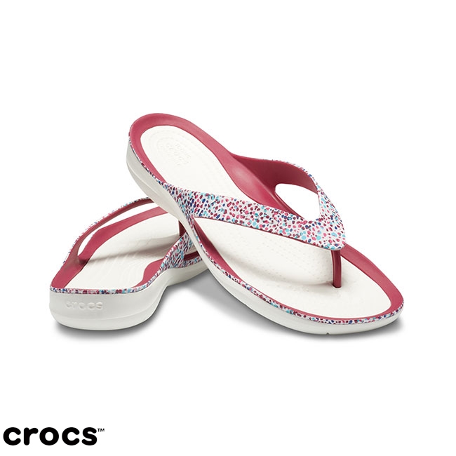 Crocs 卡駱馳 (女鞋) 女士激浪繽紛人字拖 205365-96R