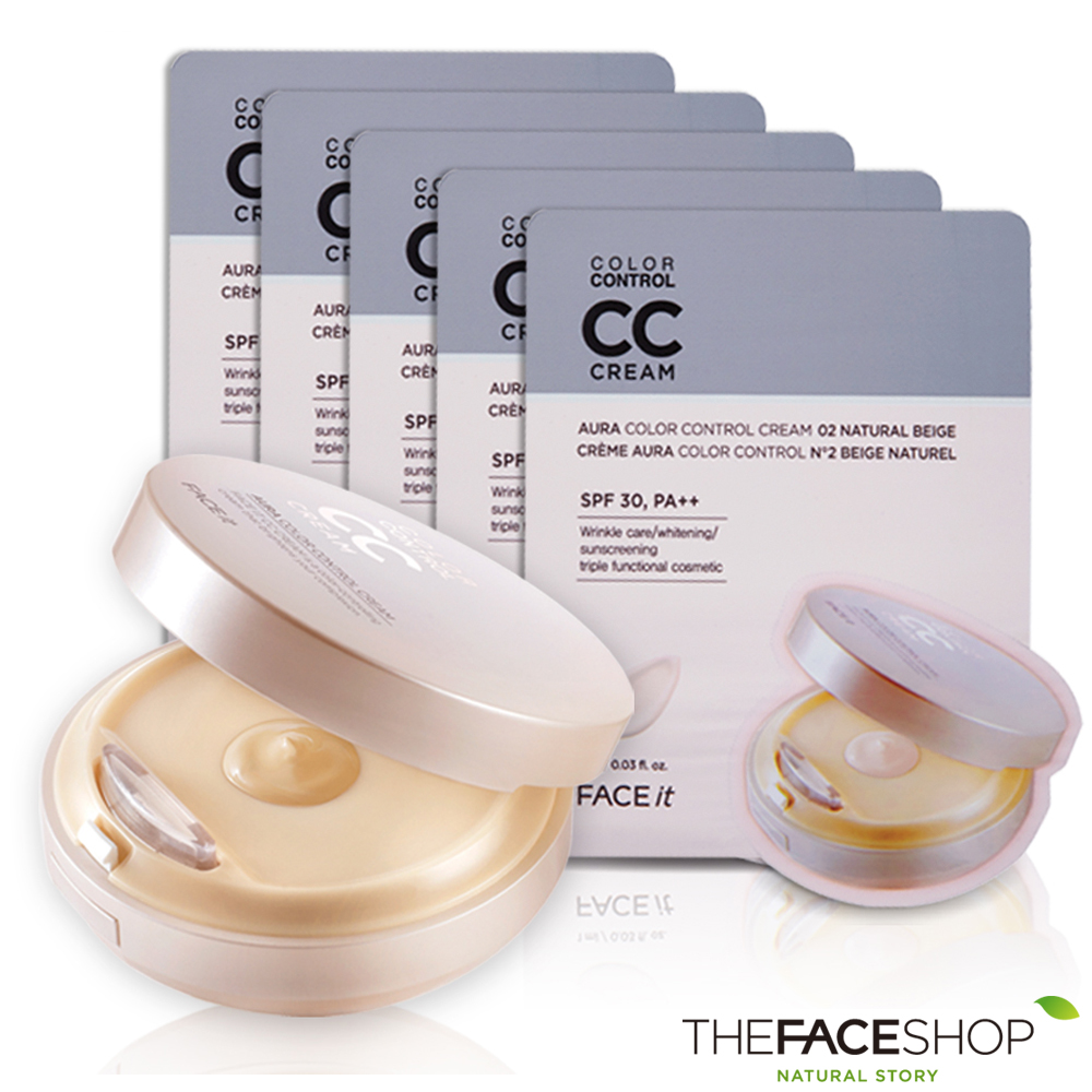 THEFACESHOP菲詩小舖 亮白鎂光燈校膚CC霜SPF30 PA++ 20g