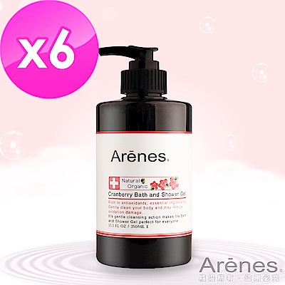 Arenes 蔓越莓私密照護沐浴露350ml-6入組