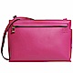 LOEWE T Pouch Bag 小牛皮品牌LOGO斜背/側背包(桃紅色) product thumbnail 1