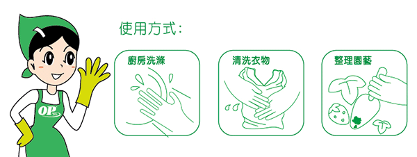 OP蘆薈修護手套-L