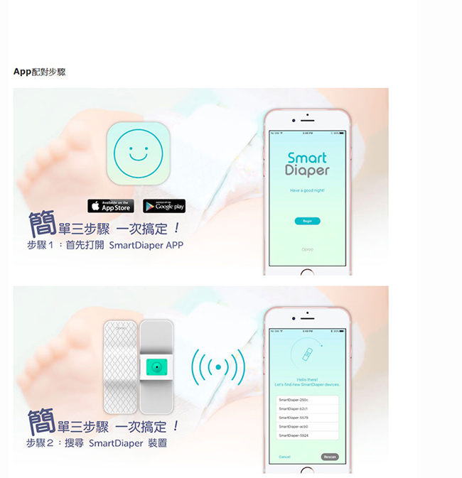 Opro9 SmartDiaper 智慧尿溼感知器