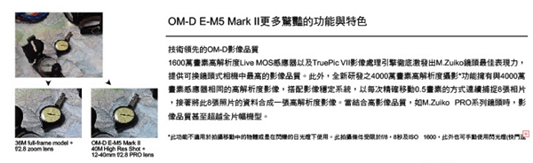 OLYMPUS E-M5 Mark II 單機身(公司貨)