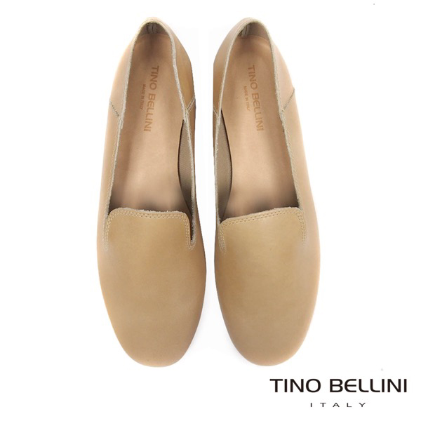 Tino Bellini 義大利進口簡約輪廓牛皮樂福鞋_ 膚