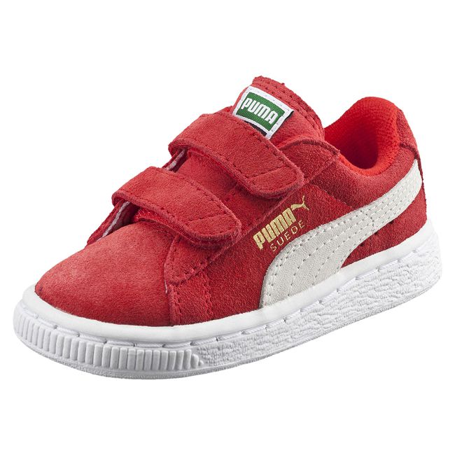 PUMA-Suede2straps PS孩童運動鞋-賽車紅