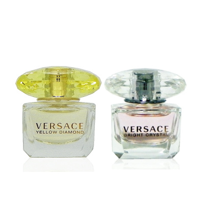 Versace 香愛黃鑽淡香水 5ml + 香戀水晶淡香水 5ml 特惠組