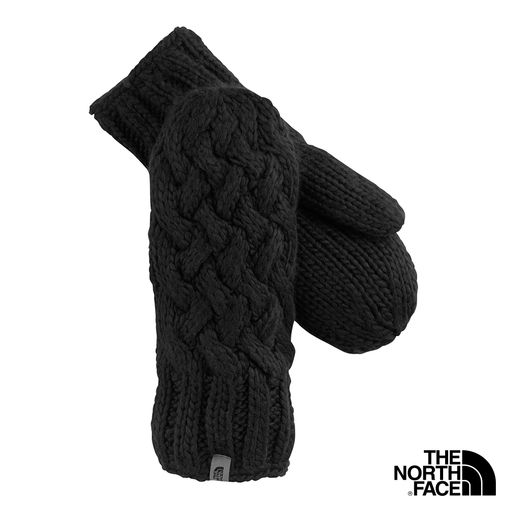 THE NORTH FACE CABLE KNIT女 針織刷毛保暖手套 黑