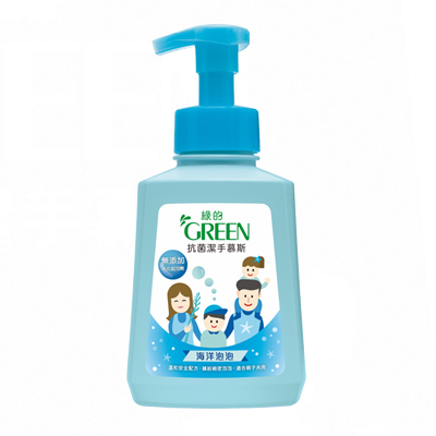 綠的GREEN 抗菌潔手慕斯-海洋泡泡500ml*1