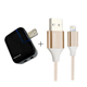 WELLY iPhone7/6s LED雙USB旅充頭+金屬系經典編織充電線 product thumbnail 5