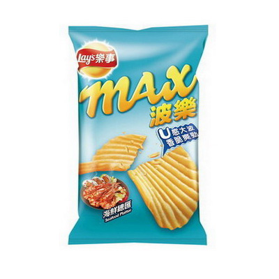 Lay’s《Max波樂》 海鮮口味洋芋片(82g /包)