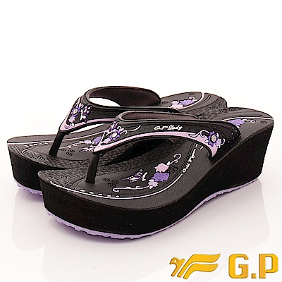 GP時尚涼拖-夾腳厚底鞋款-EI513W-41紫(女段)