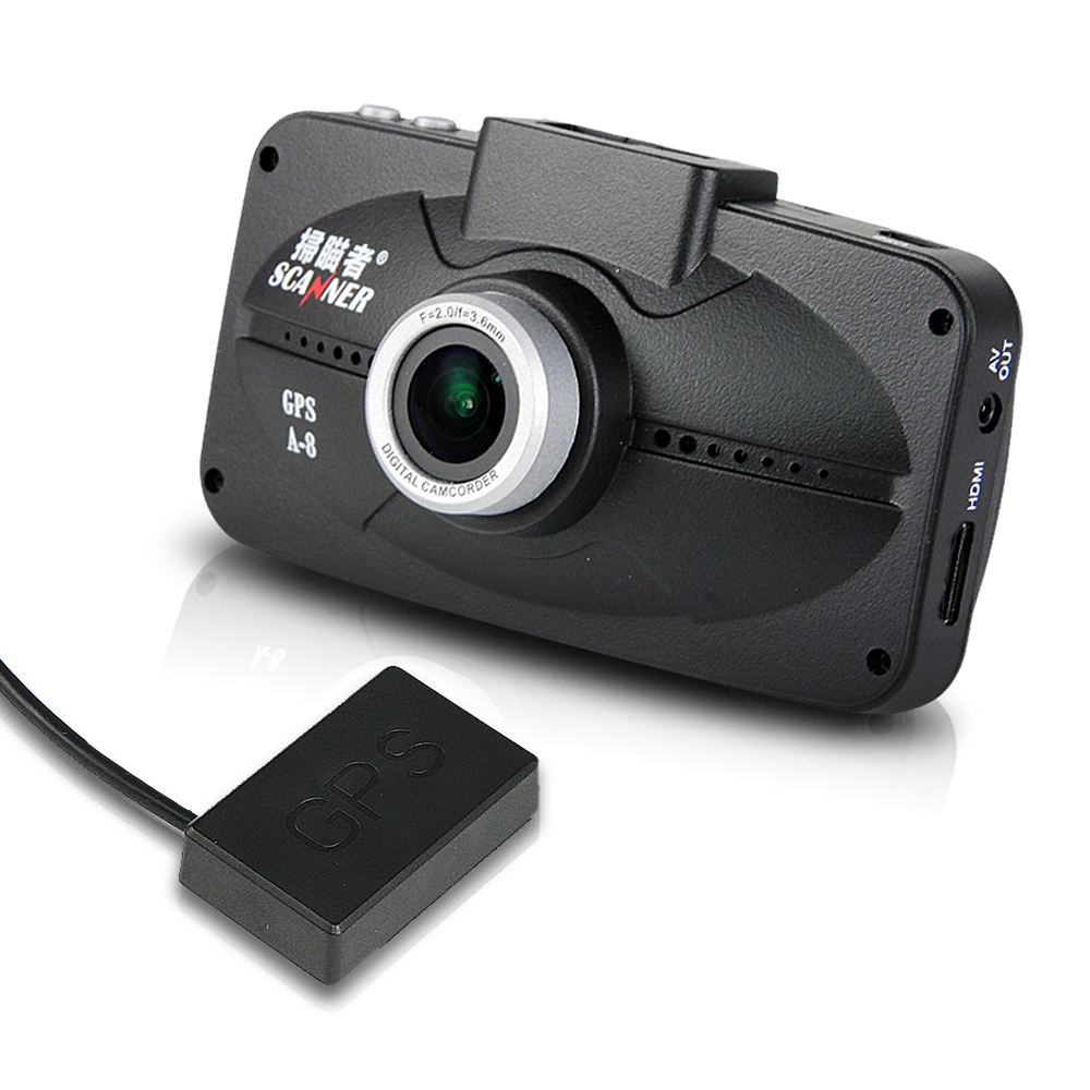 掃瞄者 A8 HDR 1080P高畫質 GPS測速行車記錄器