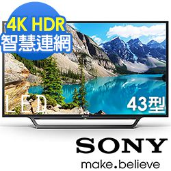 SONY 43吋 4K 智慧連網電視 KD-43X7000E