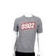 DSQUARED2 灰色撞色LOGO圖騰設計棉質短袖T恤 product thumbnail 1