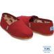 TOMS 帆布經典懶人鞋 女款(紅) product thumbnail 1