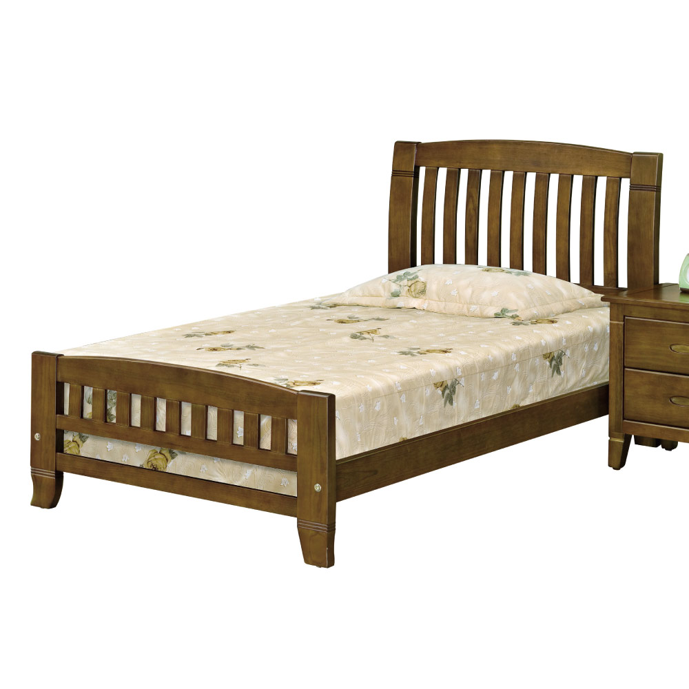 品家居 曼奇3.5尺單人床台 不含床墊&床頭櫃 107x195x105cm 免組