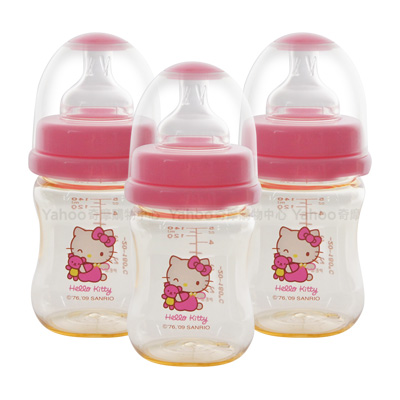 Hello Kitty PES寬口奶瓶3支（140ml）