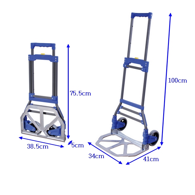 【COLOR】輕量鐵製折疊手推車(50kgs)