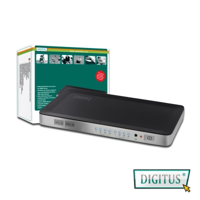 曜兆DIGITUS HDMI ~DS-48300四入二出切換器(付遙控器與電源)