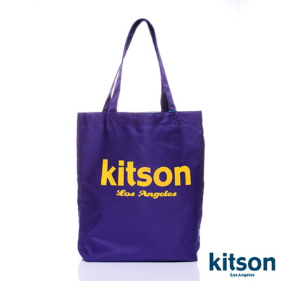 kitson  經典LOGO購物袋/托特包  紫