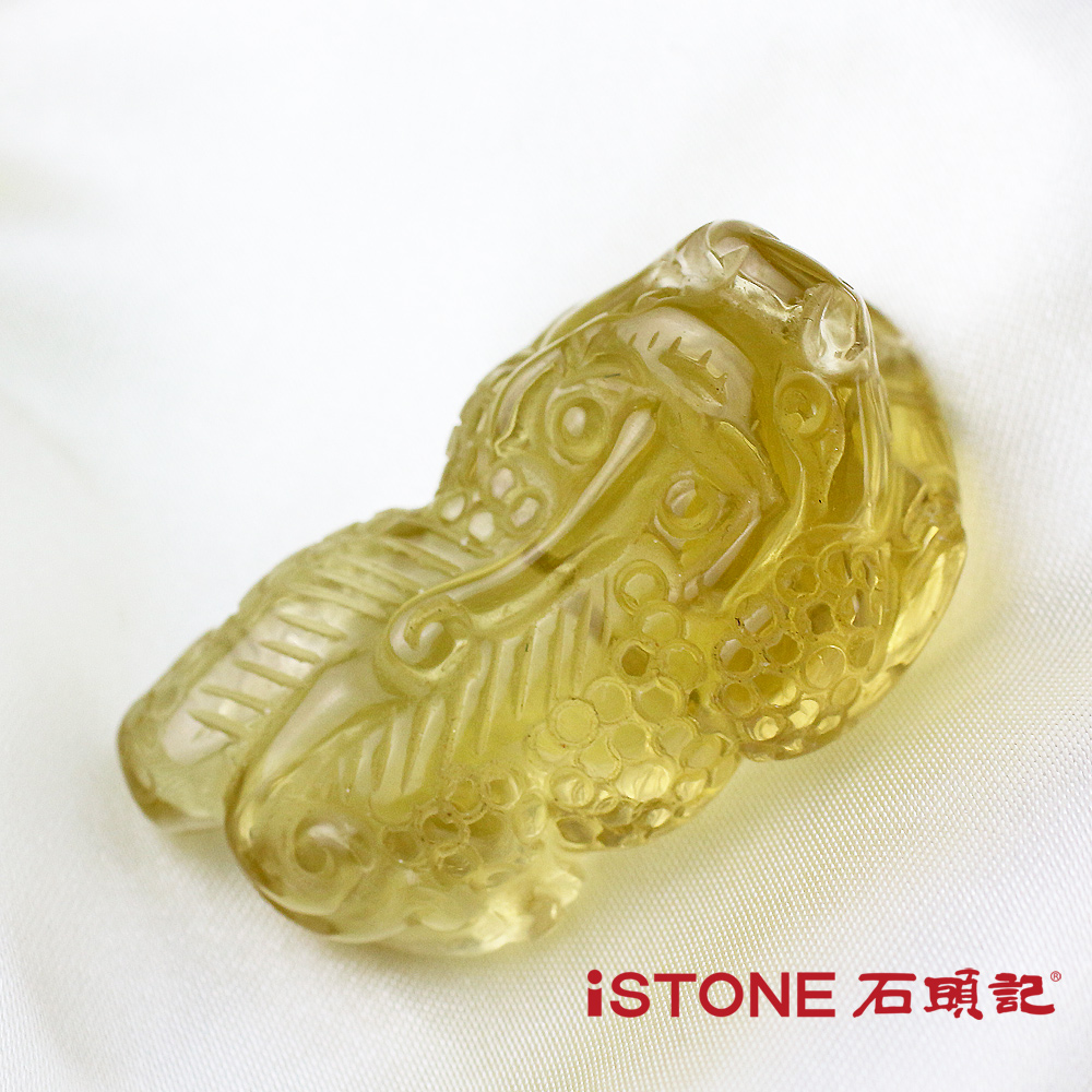 石頭記 黃水晶貔貅項鍊-極富納財31.7G